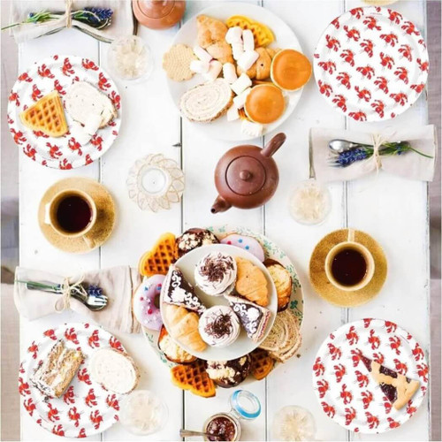 Home & Hoopla Crawfish Theme Party Dessert Plates (16ct)