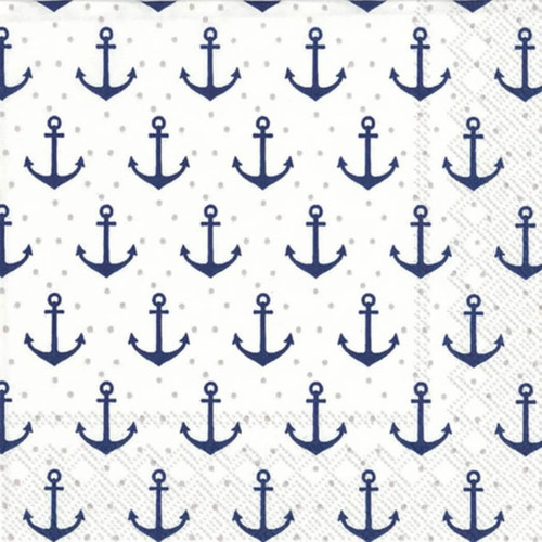 IHR Boston International Paper Cocktail Napkins, Anchor Dots, Pack of 20