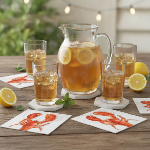 IHR Boston International Paper Cocktail Napkins, Lobster, Pack of 20