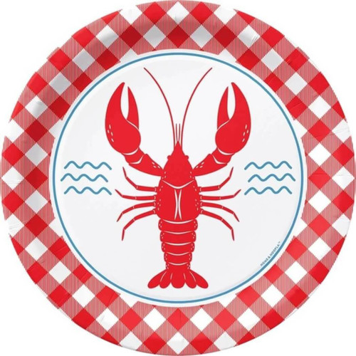 Home & Hoopla Crawfish Theme Paper Dinner Plates (16ct)