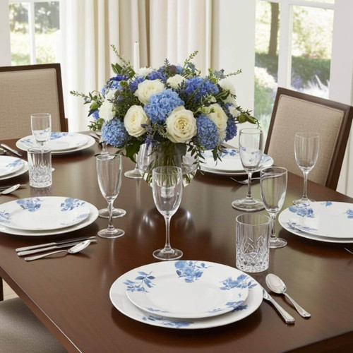 TarHong Cottage Floral Dinnerware 10.5" Dinner Plate, Set of 6