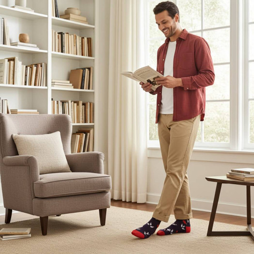 ELL & Atty Premium Men's Mid-Calf Socks - Bowling