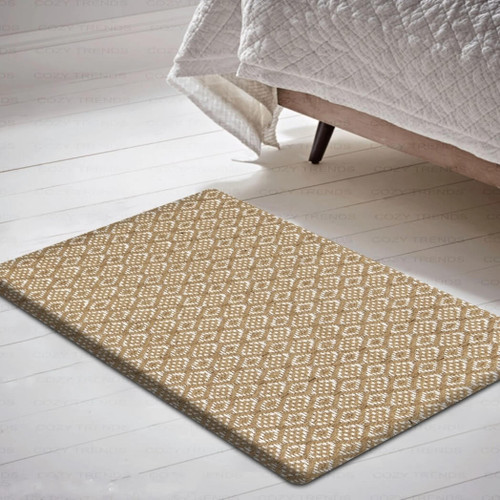 Cozy Trends Anti-Fatigue  Kitchen/Bathroom Mat,  18  x 30", Ikat Beige