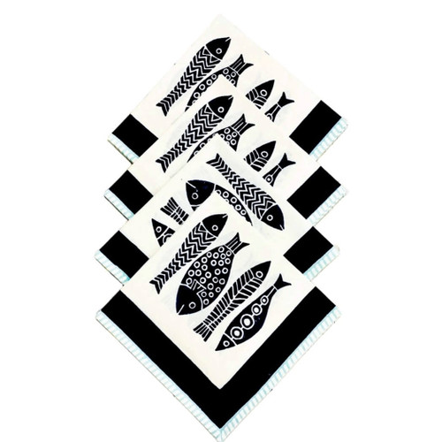Sevya Fish Napkins, Set of 4