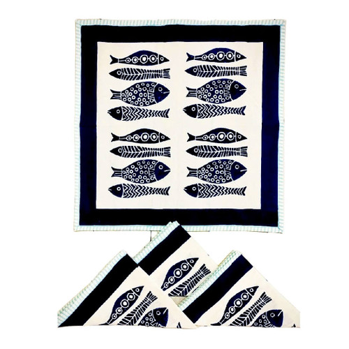 Sevya Fish Napkins, Set of 4