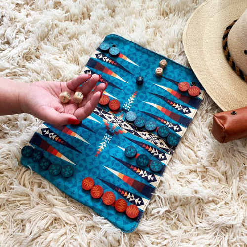 Pendleton Backgammon Travel-Ready Roll-Up Game