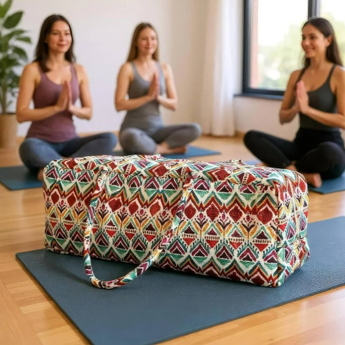 Cozy Trends Patterned Yoga Bag,  27 x 8 in, Multi-colored
