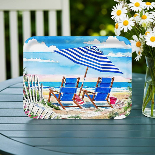 Donna Elias Ocean View Two Serving Tray