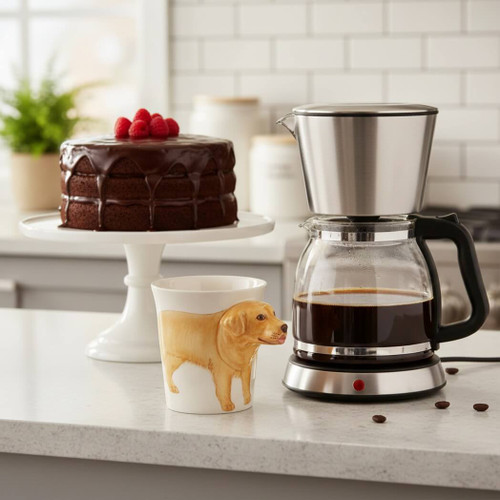 Sea Island Imports Stoneware 8-Oz Mug, Golden Retriever