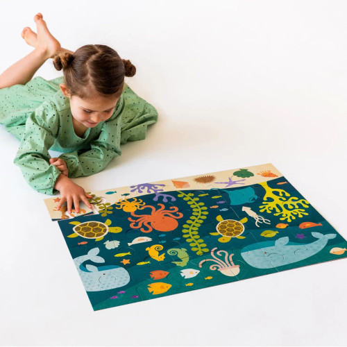 Petit Collage Floor Puzzle Ocean Life 24 Pieces