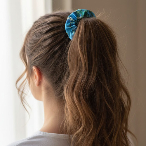 Van Gogh Almond Blossom Scrunchie
