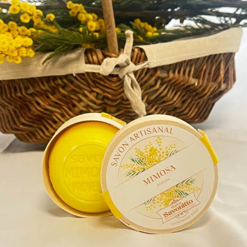 Maitre Savonitto Mimosa French Round Soap