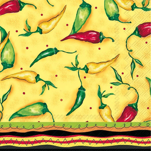 IHR Paper Lunch Napkins, Peppers, Pack of  20