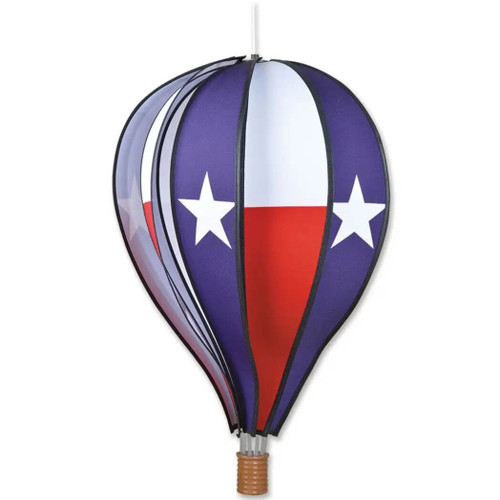 Premier Kites 22-in Hot Air Balloon Spinner, Texas Flag, Red, White, and Blue