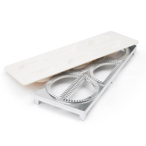 Fox Run Pierogi Maker, Aluminum, 6-Cup, 4 X 10.5 x 1 Inches