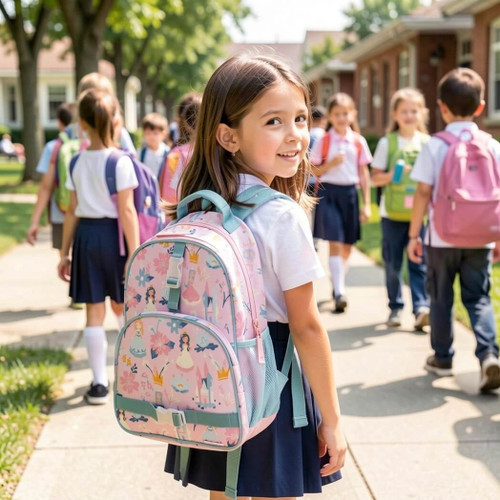 Stephen Joseph All Over Print Kids Backpack, Princess, 16-Inch Backpack