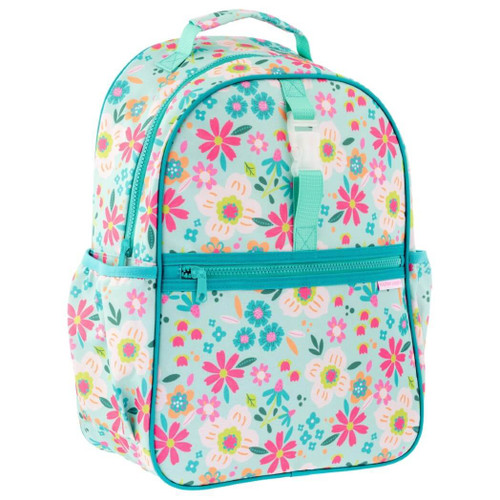 Stephen Joseph Classic All Over Print Kids Backpack, Flower, Blue