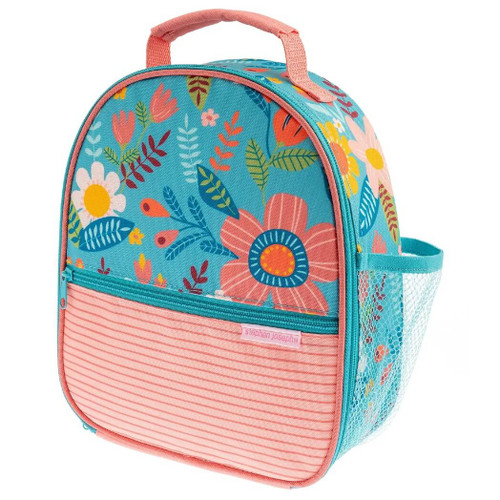 Stephen Joseph All Over Print Turquoise Floral Lunchbox, Turquoise