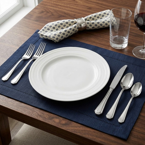 International Silver Carleigh 67-Piece Stainless Steel Flatware Set with Serving Utensil Set, Service for 12