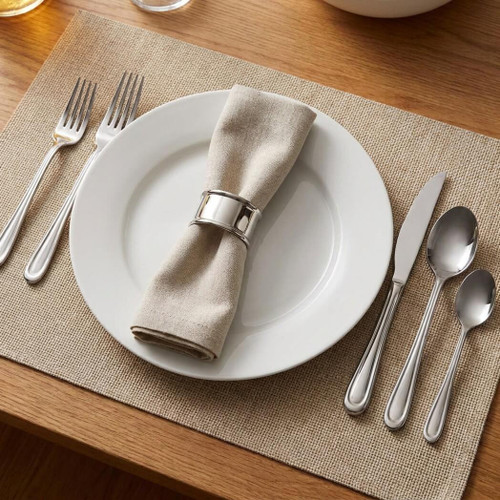 Towle Living Forged 42-Piece Olivia Flatware Set, Service For 8, Stainless Steel