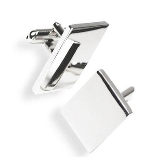 Natico Originals Polished Silver Finish Cufflinks