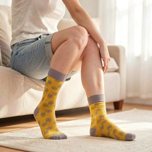 Yo Sox Women's Crew Socks, Bicycle