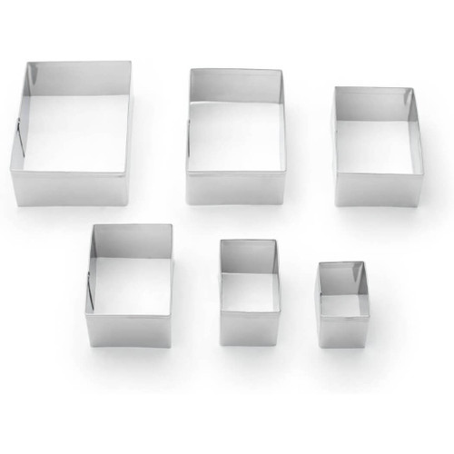 Fox Run Stainless Steel Cookie Cutter Set, Rectangles Fox Run Stainless Steel Cookie Cutter Set, Rectangles