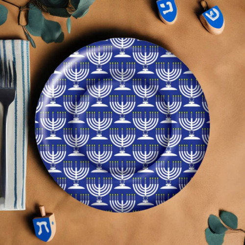 Festival of Lights Hanukkah Paper Dinner Plates