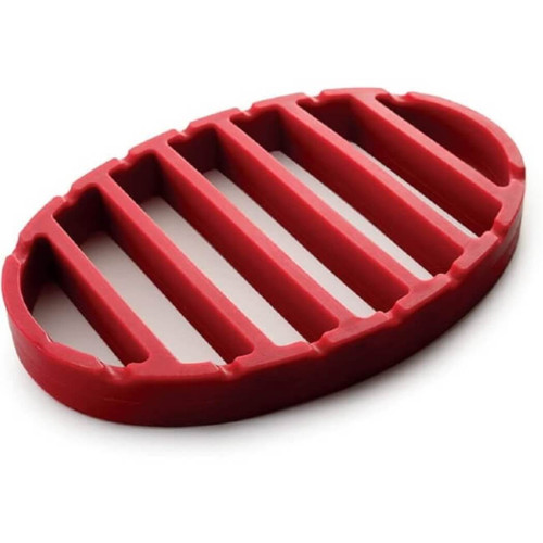 Norpro Oval Silicone Roasting Rack, Red