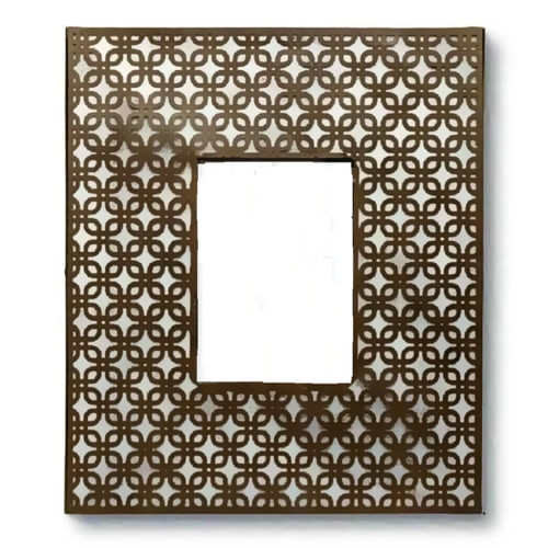 Metal Woven Geo Photo Frame