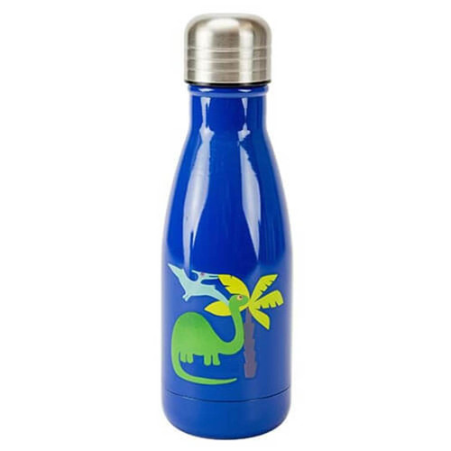 Boston Warehouse Cantini Kidz 10 Ounce Stainless Steel Water Bottle, Brontosaurus