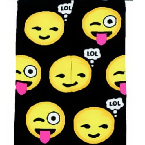 Snoozies Women's Simply Pairables Splitz Dress Socks, LOL/Emoji