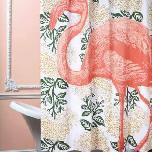 Thomas Paul Flamingo Shower Curtain
