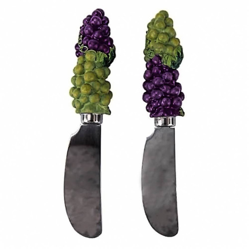 Boston Warehouse Grape Cluster Spreaders, Set of 2