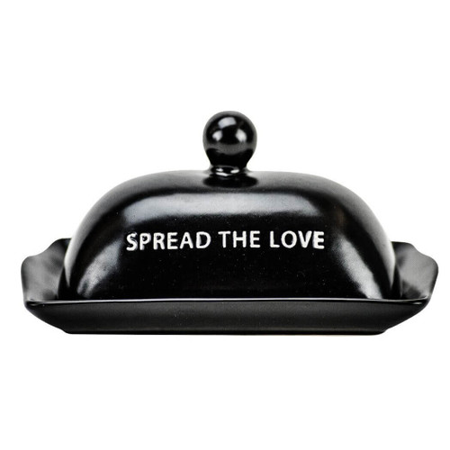 Black Lidded Butter Dish, Spread the Love