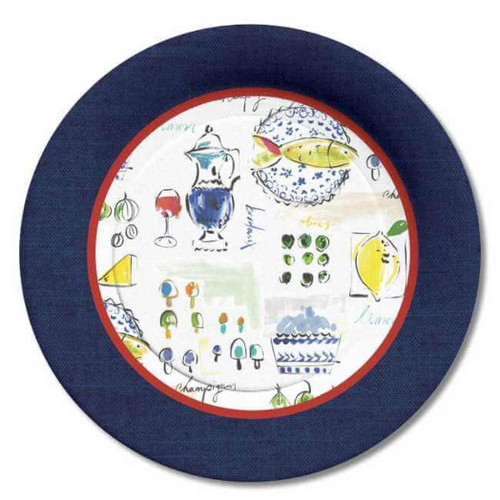 10 inch Paper Dinner Plates (8Ct), Provence