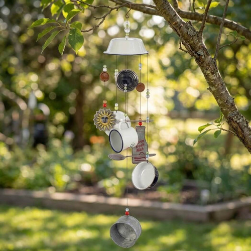 Sunset Vista Designs Milk Dish 33" Wind Chime
