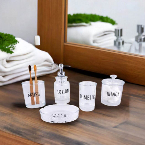 Danique 5 Piece Bathroom Accessory Set