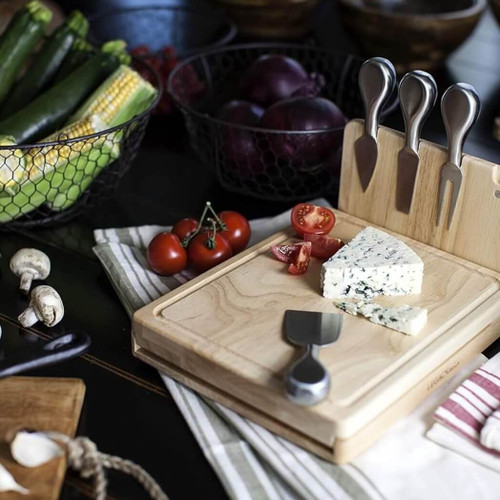 'Asiago' Cheese Board & Tools Set