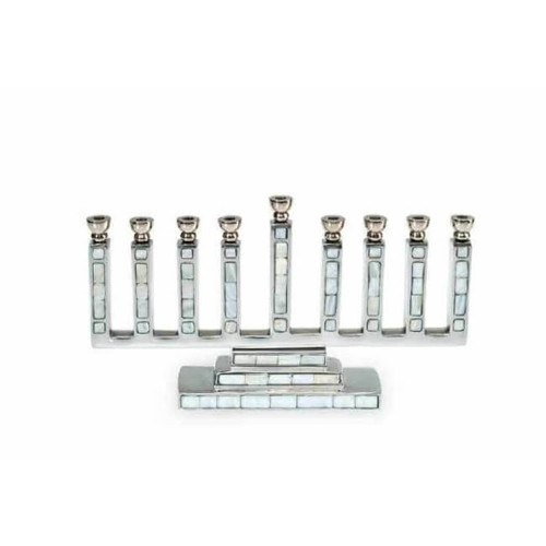 Julia Knight 7" Mother of Pearl Menorah