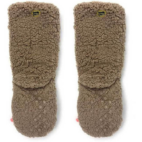 Oooh Yeah Llama Call You Women's Plush Slippers Socks, Brown