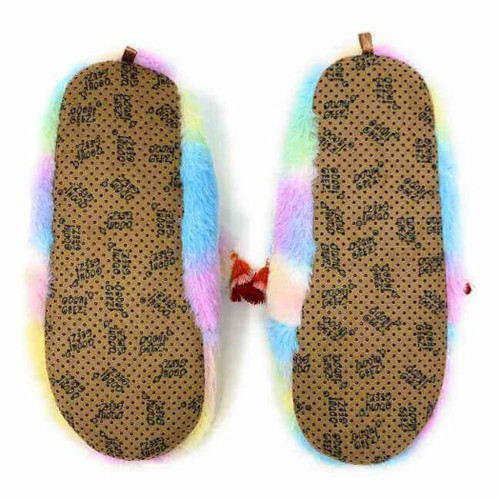 Oooh Geez Fluffy Animal Women's Slippers, Llama Stay