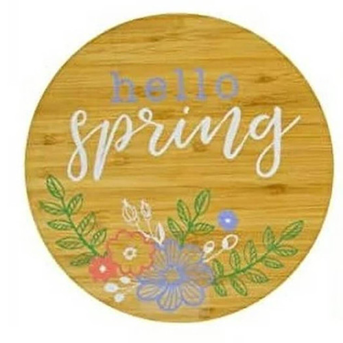 Boston Warehouse Spring Bamboo Trivet, Set of 2