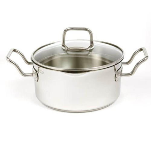 Krona Stainless Steel 3-Qt Vented Pot with Staining Lid