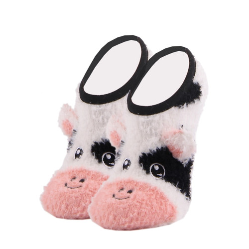 Oooh Yeah Mary Jane Slipper Socks, Moo Moo Cow