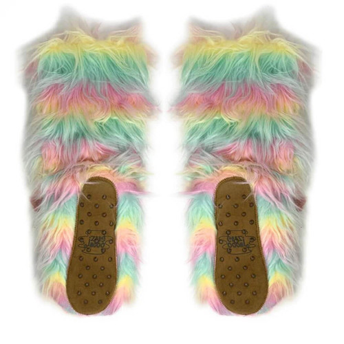 Oooh Yeah/Oooh Geez Funky Unicorn Women's Sherpa Slipper Socks