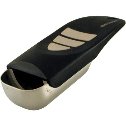 KitchenArt Pro 1/2 Cup Adjust-A-Scoop Measuring Scoop, Satin