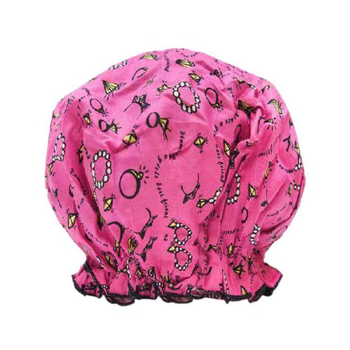 Spa Sister Diamonds Bouffant Shower Cap