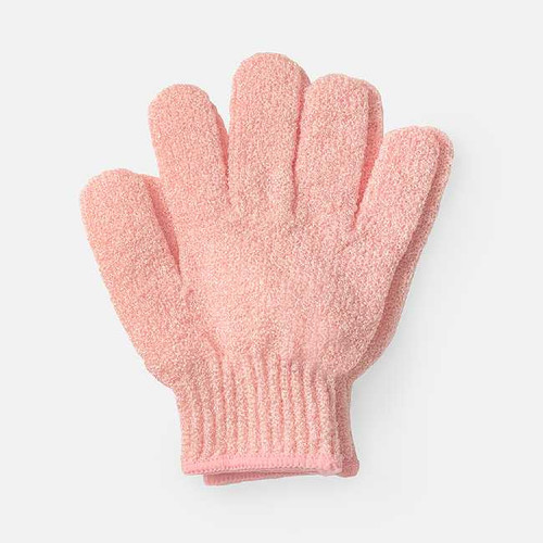 Spa Sister Exfoliating Bathing Gloves, Pink