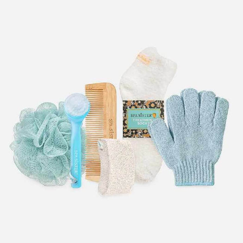 Spa Sister Skin Oasis Gold Bowl Bath Accessory Gift Set